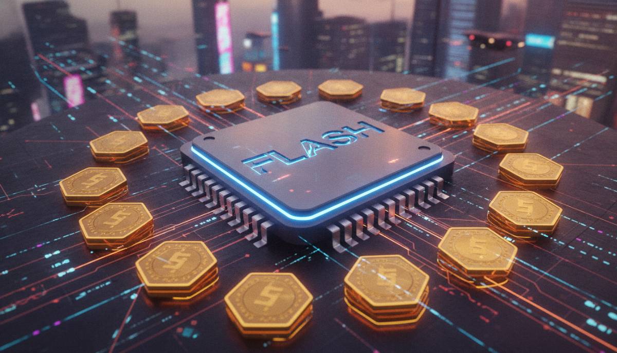 Нейросеть Gemini 3.5 Flash: высокая скорость и минимальные затраты Футуристичный микрочип, символизирующий быструю и экономичную нейросеть Gemini 3.5 Flash в окружении цифровых данных.