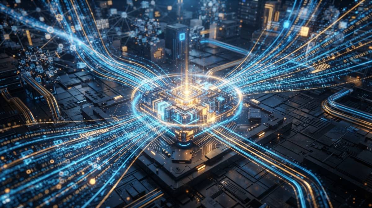 Визуализация процесса обработки массивов данных искусственным интеллектом.