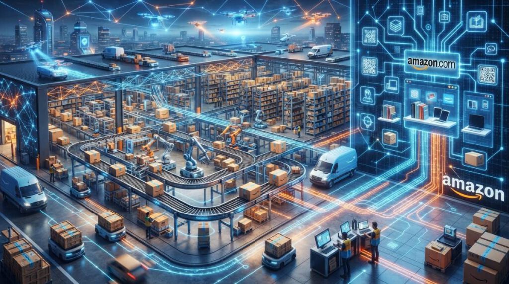 Иллюстрация партнерства Amazon и OpenAI в сфере искусственного интеллекта