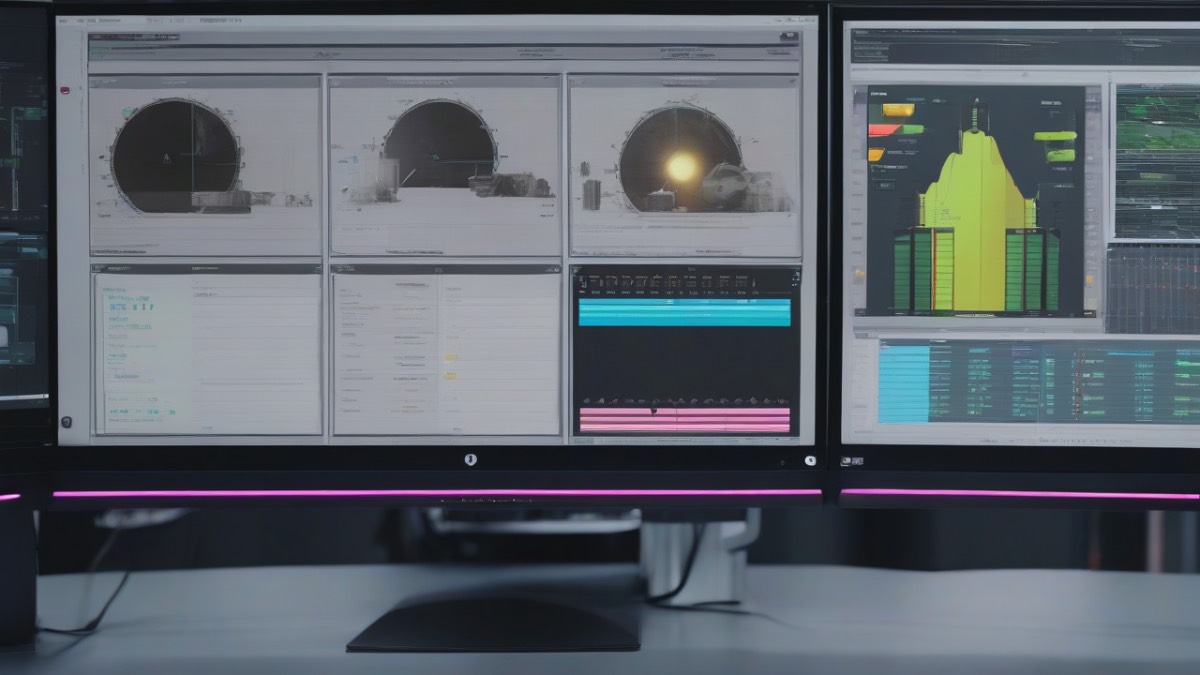 Инструменты интеллектуального редактирования Adobe Firefly на мониторе дизайнера