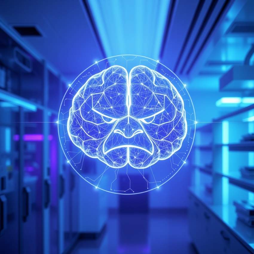 Визуализация нейросети, которая «переела» интернета и начала вести себя как саркастичный пользователь форумов.